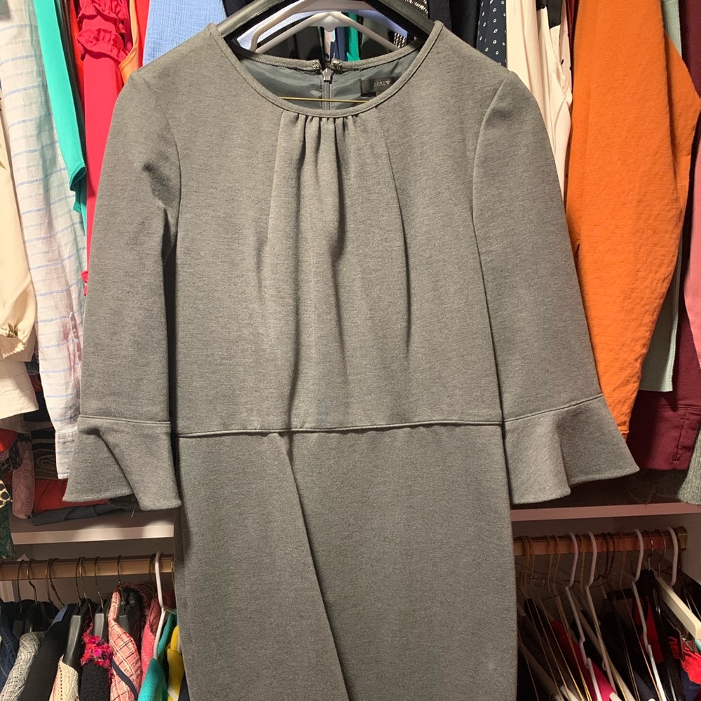 JCrew 12T dress.  Charcoal grey.